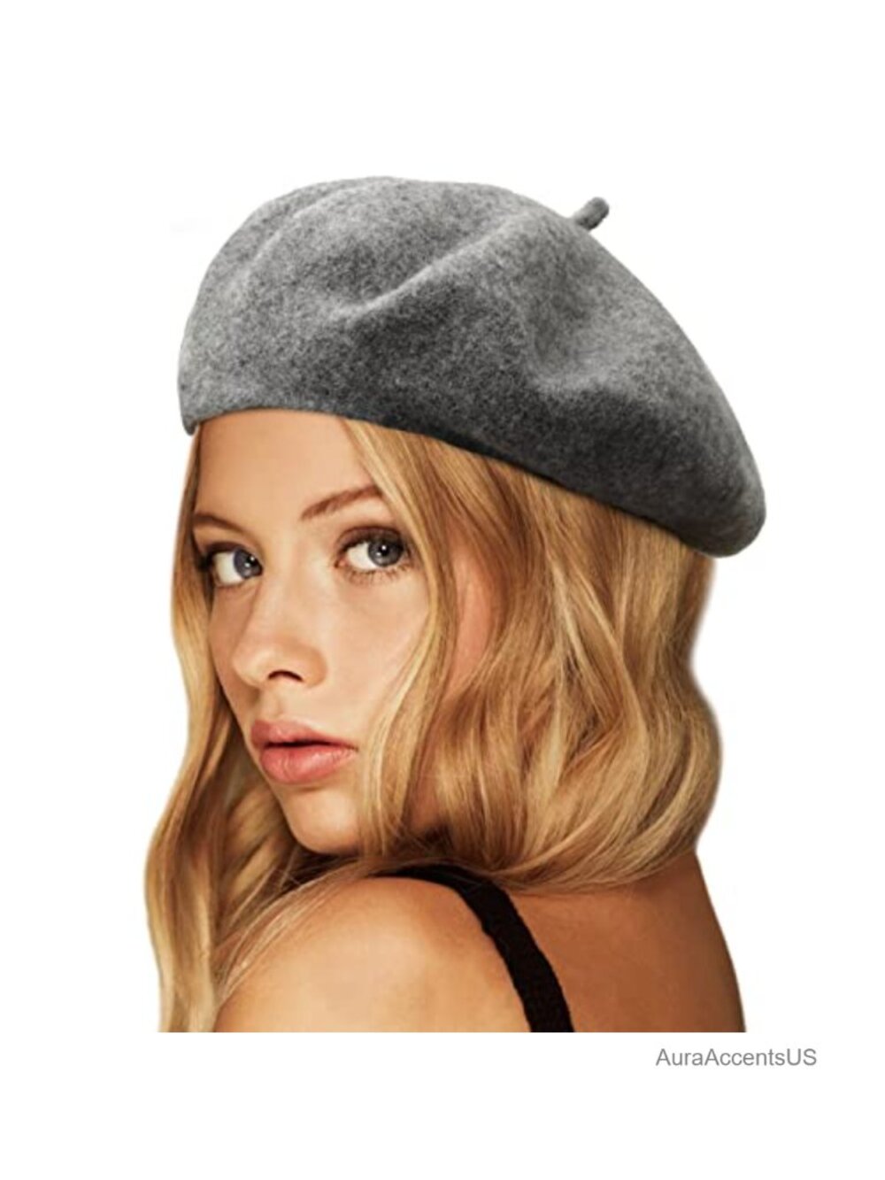 Wool French Beret Hat for Women Winter Warm Stretchy One Size Classic Style